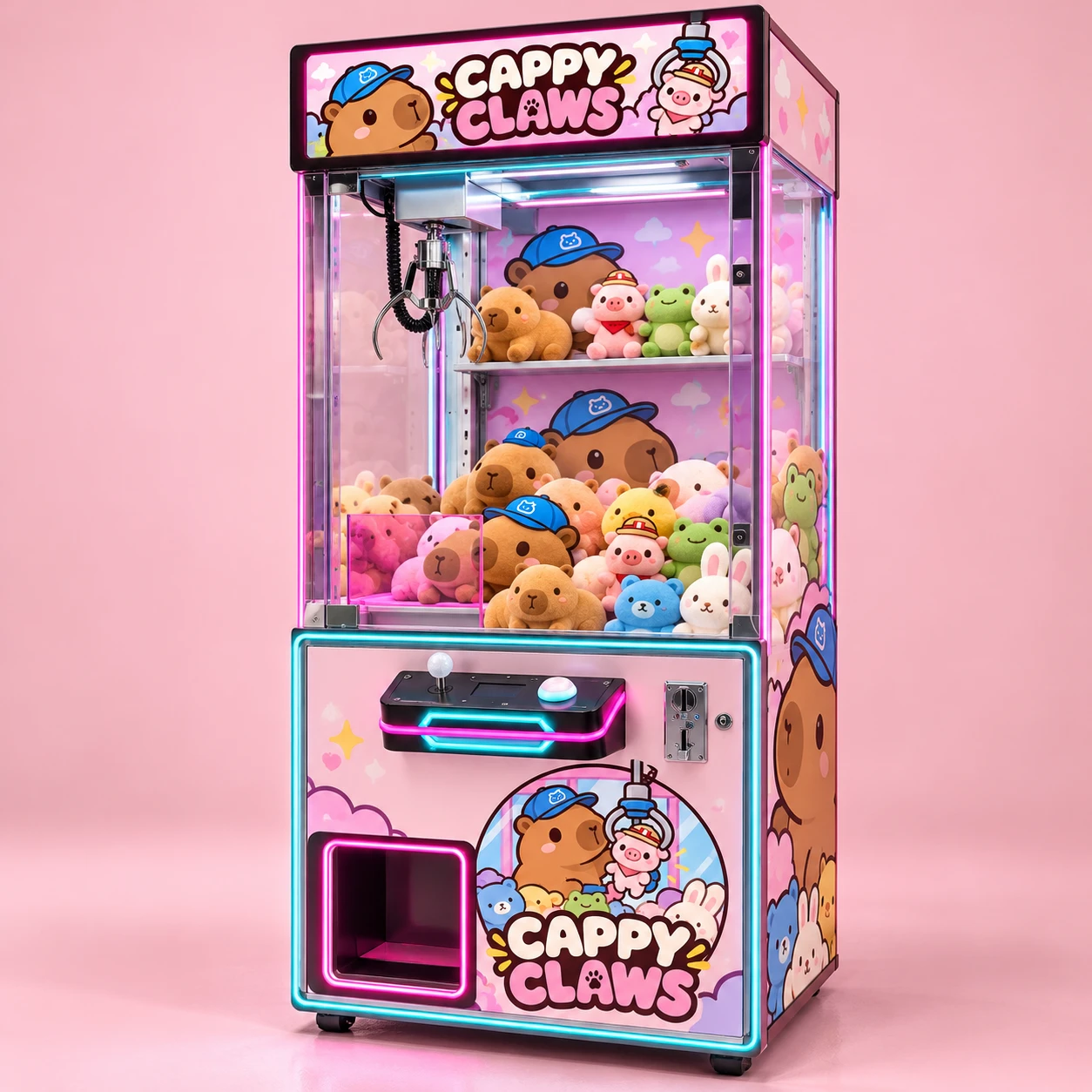 Propuesta visual de máquina Luxury con marca Cappy Claws